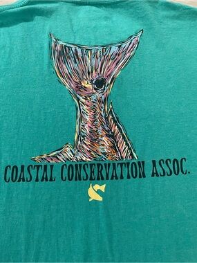 Women's coastal Conservation Teal Graphic Tee